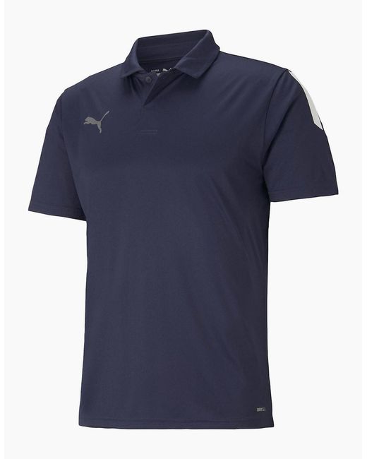 PUMA Blue Teamliga Sideline Polo Shirt for men
