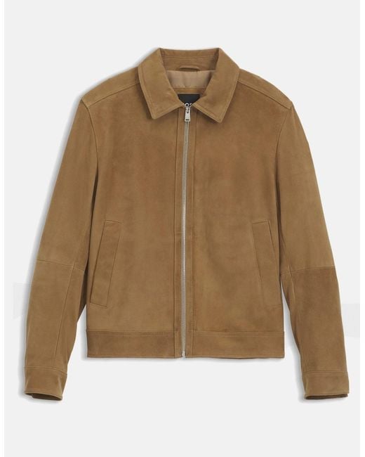 Boss Brown H Malbano 7 Leather Jacket for men