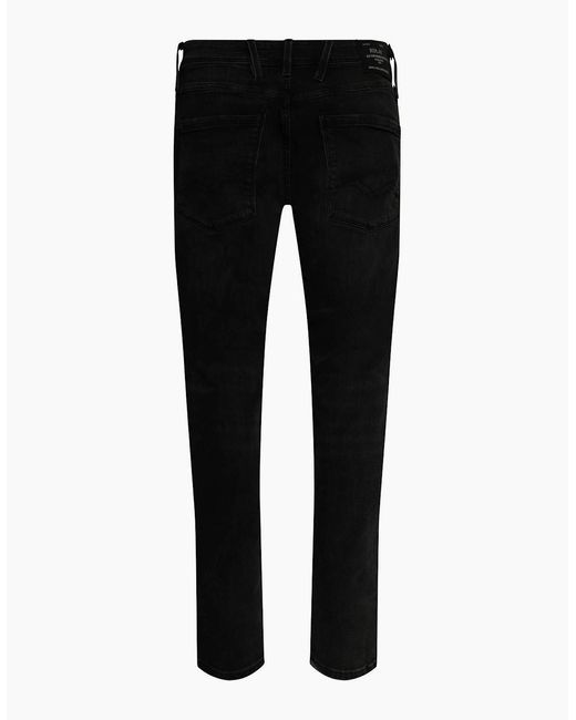 Replay Black Anbass Slim Fit Five Pocket Jeans for men