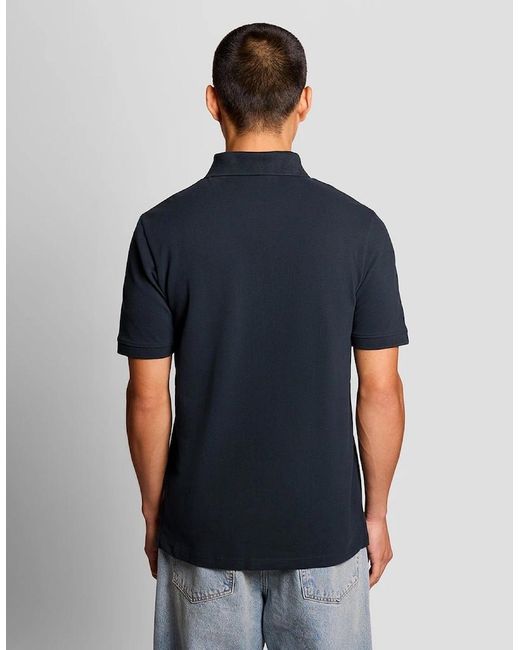 Lyle & Scott Blue Cotton Polo Shirt for men