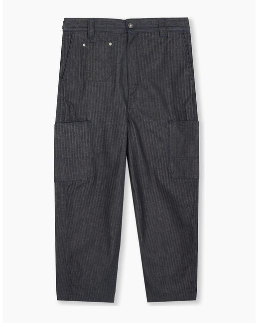 Givenchy Gray Cargo Couture Seam Pant for men