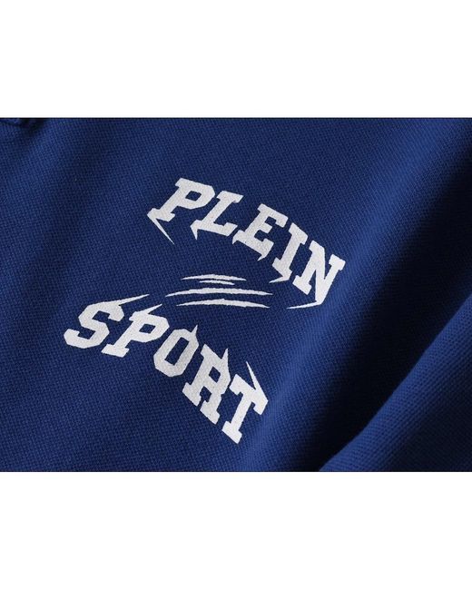 Philipp Plein Blue Plein Sport Small Logo Polo Shirt for men