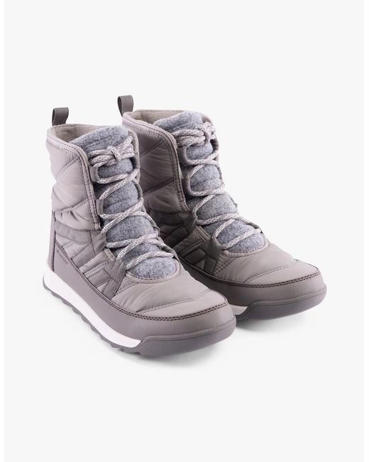 Sorel Gray Whitney Ii Plus Lace Winter Boots