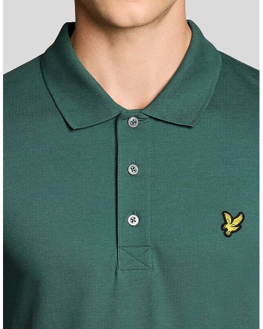 Lyle & Scott Green Cotton Polo Shirt for men