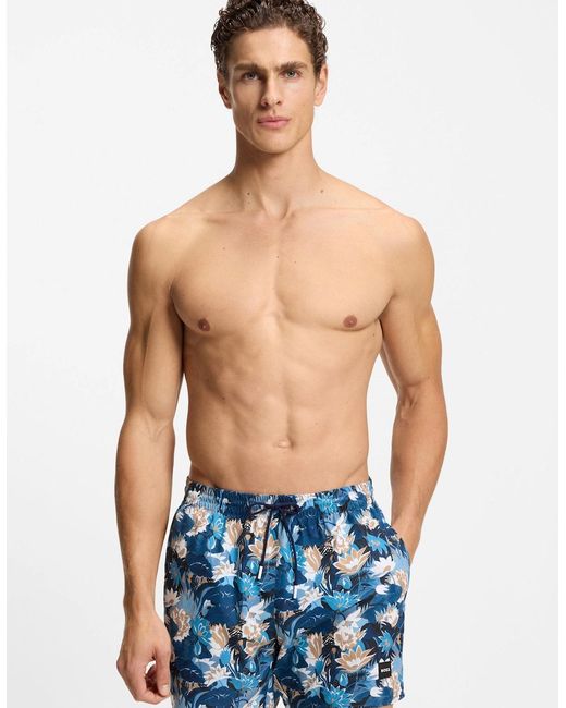 Boss Blue Boss Piranha Swim Shorts S1-26 451 Light Pastel for men