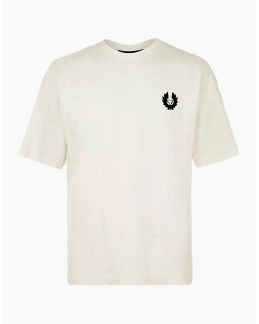 Belstaff White Competition T-Shirt A1-26 Chalk for men