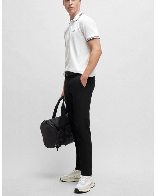 Boss White Boss Paul Short Sleeve Polo Shirt With Contrast Tipping Nos for men