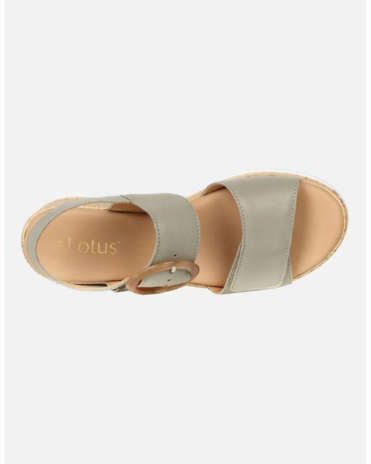 Lotus White Cammie Sandals