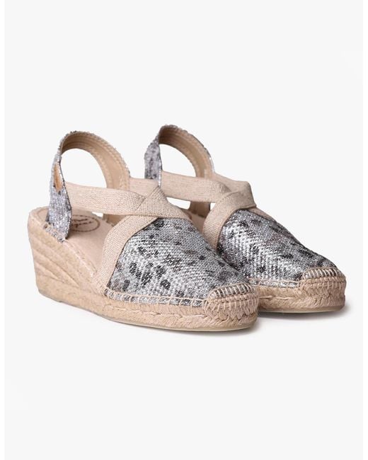Toni Pons Metallic Triton Espadrille Sandals Night