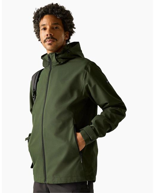 Regatta Green Oakhowe Waterproof Jacket for men