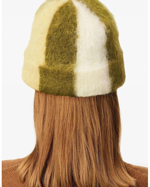 AMI Green Striped Beanie