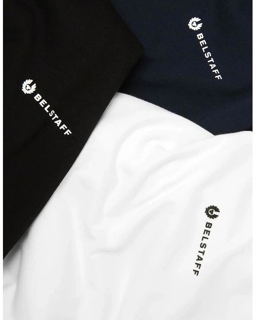 Belstaff Blue 3 Pack T-Shirt for men