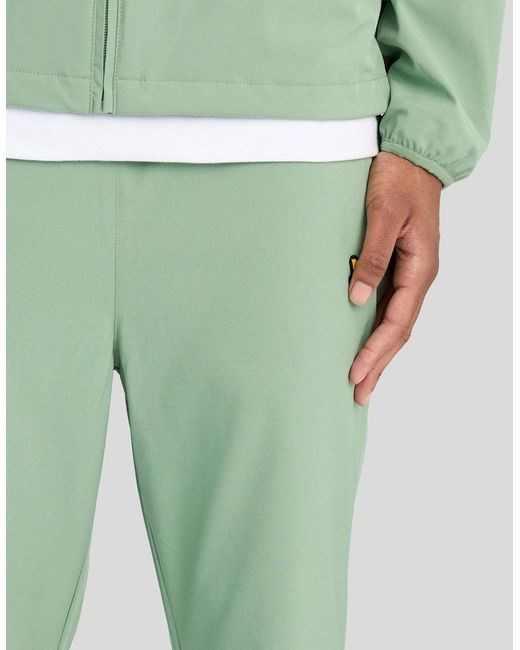 Lyle & Scott Green Sports Panelled Track Pants for men