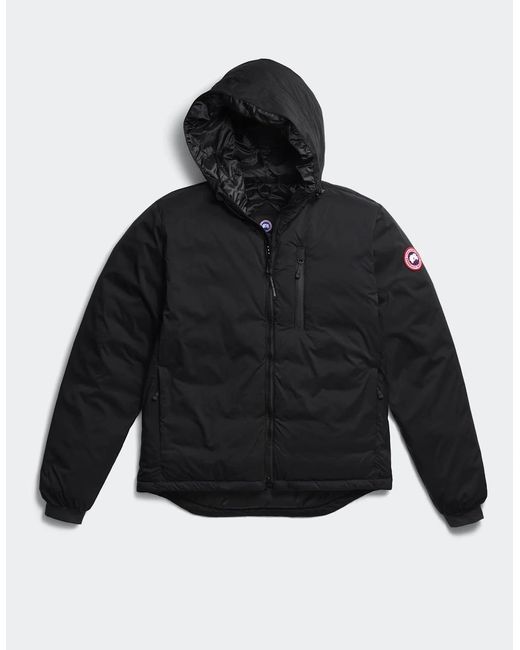 Canada Goose Black Lodge Hooded Jacket for men