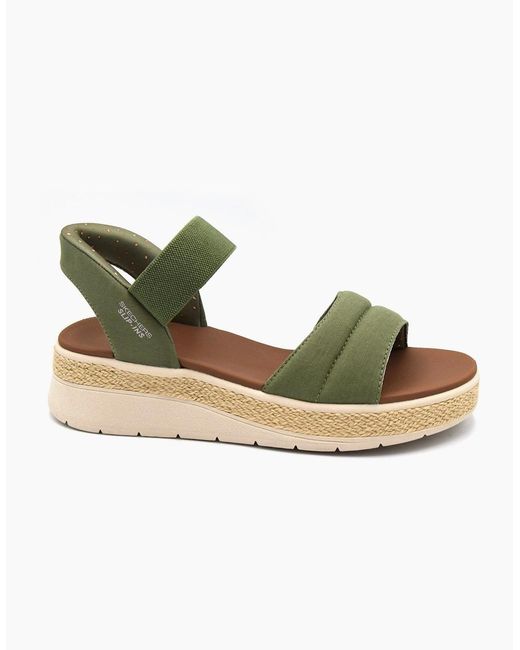 Skechers Green 114413 Bobs Sun Ray Ladies Sandal