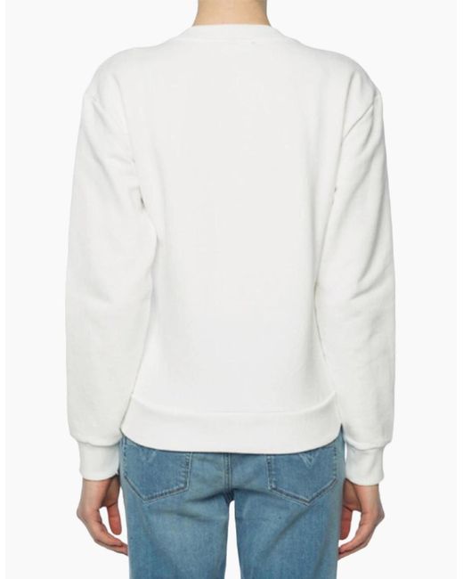 DIESEL Gray F Felpa 0Baps Sweatshirt Crew Neck Ladies Winter Pullover Jumper