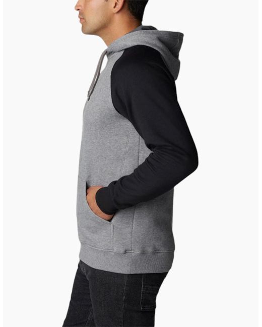 Columbia Gray Hart Mountain Ii Hoodies Regular Cotton Pullover Hooded Jumpers for men