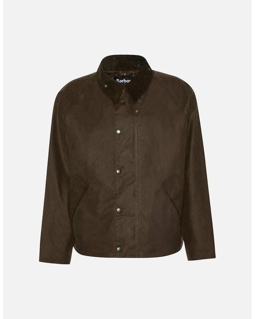 Barbour Brown Os Transport Wax Jacket for men