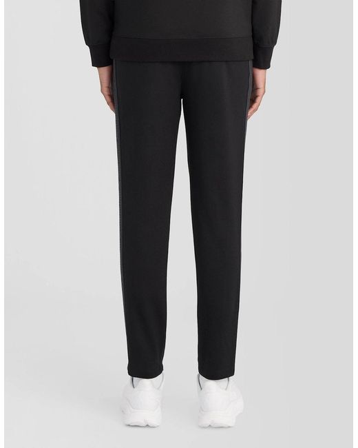 Lyle & Scott Black Padel Taped Joggers for men