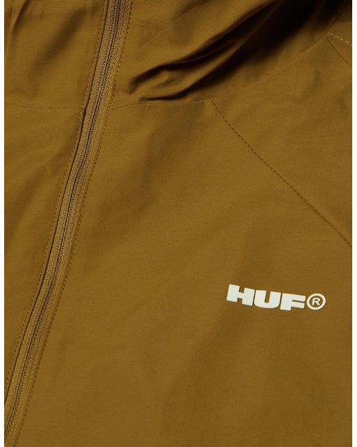 Huf Green All Caps Rich Shell Jacket for men