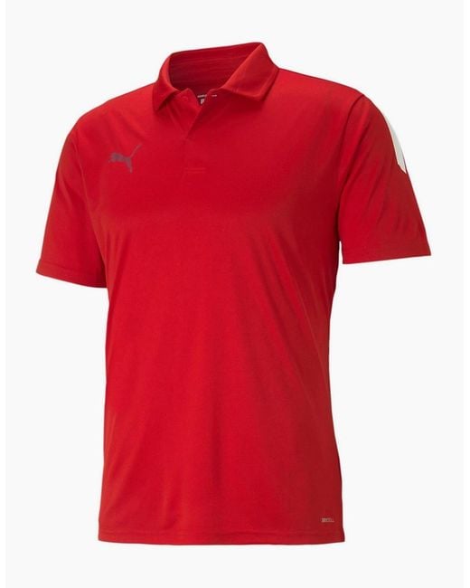PUMA Red Teamliga Sideline Polo Shirt for men