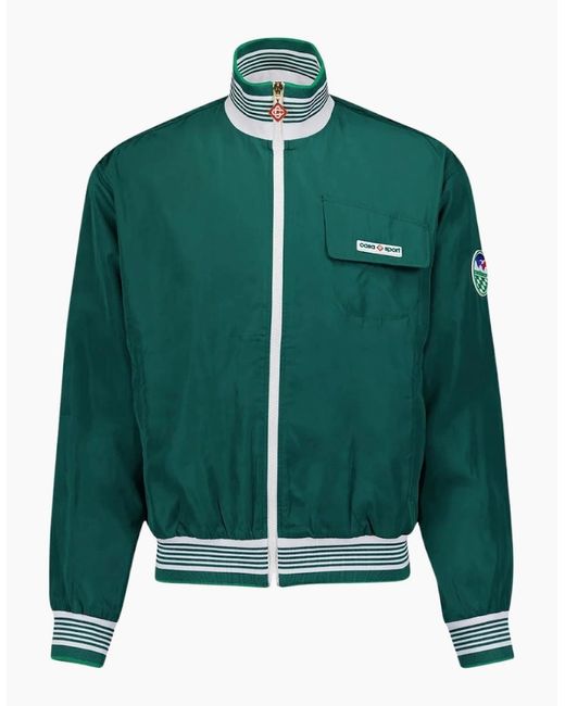 Casablanca Green Shell Suit Track Jacket Mf23-Jk-256-02 Jackets for men