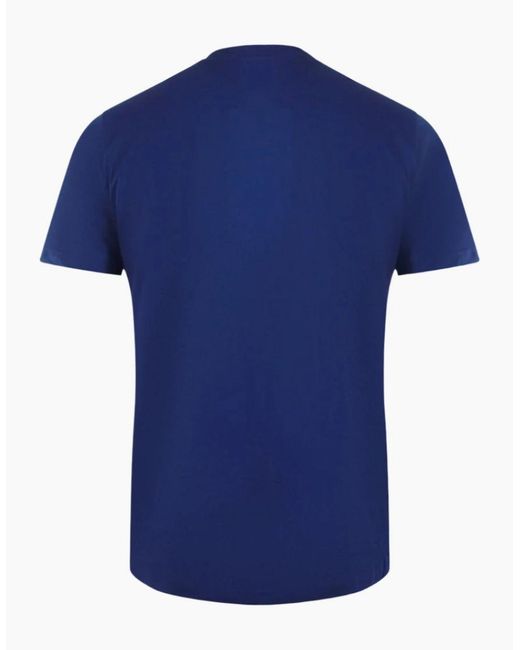 Roberto Cavalli Blue Cavalli Class Vibrant Floral Logo T-Shirt for men