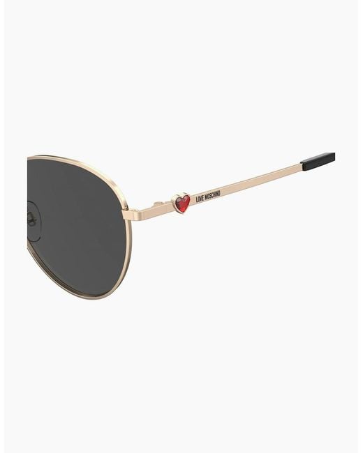 Moschino Metallic Moscsun Round Sungls