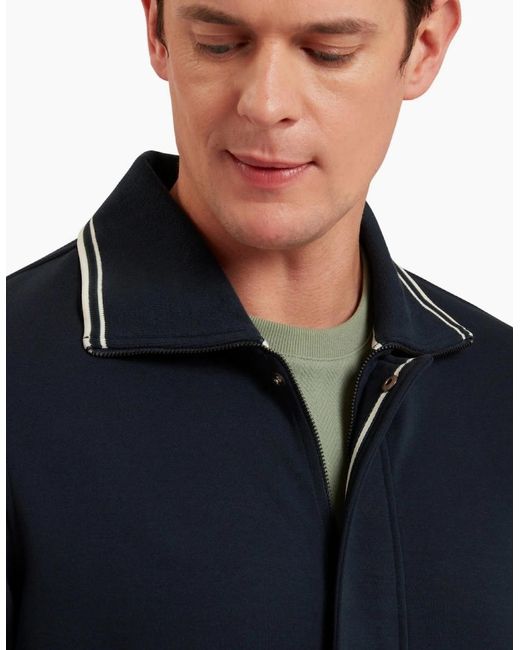 Ted Baker Blue Mall Concealed Placket Jacket for men