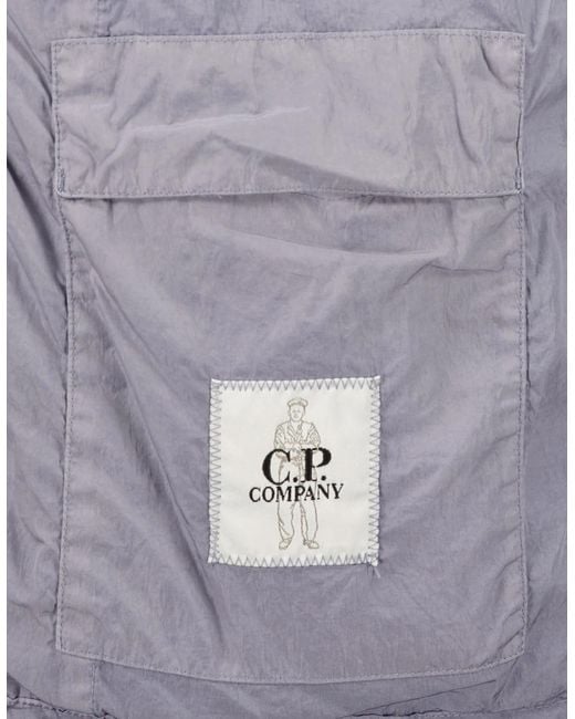 C P Company Blue Chrome-R Overshirt Jacket for men