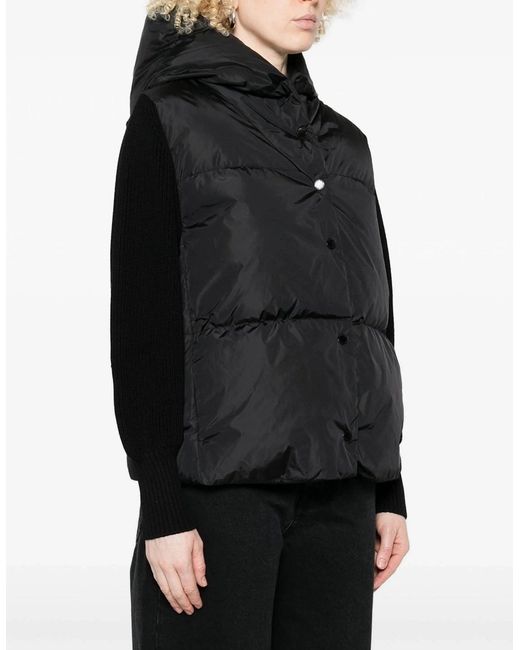 Canada Goose Black Hybridge Astonia Knit Hoody