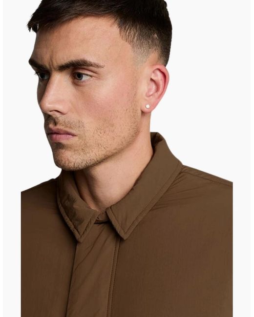 Lyle & Scott Brown Lyle & Scott Wadded Parka for men