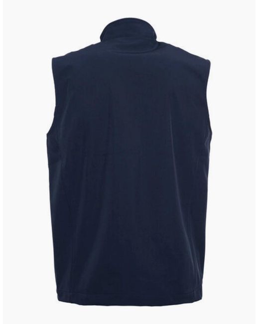 Lyle & Scott Blue Lyle & Scott Branded Logo Softshell Gilet Jacket for men