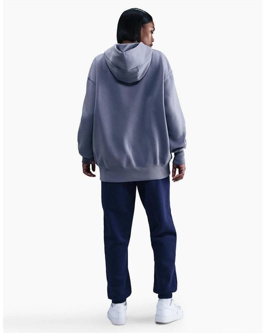 Nike Blue Sportswear Phoenix Fleece Over Oversized Pullover Hoodie
