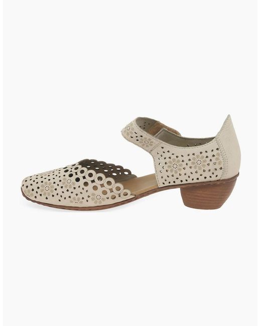 Rieker Metallic Pia Open Court Shoes