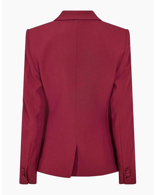 Boss Red Solid Patterned Single Button Flap Pocket Blazer