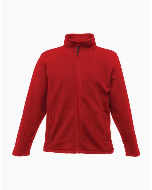 Regatta Red Professional Plain Micro Fleece Full Zip Jacket (Layer Lite) for men