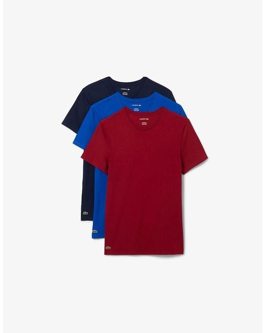 Lacoste Red 3Pck Slm T for men