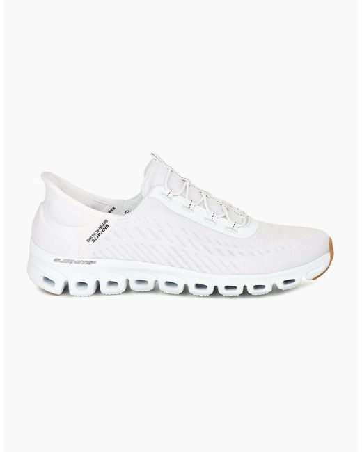 Skechers White Glide Step Slip