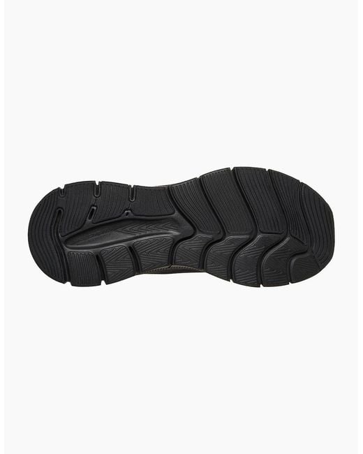Skechers Black Relaxed Fit Flex Zayder Textile Mesh/Synthetic Trainers for men