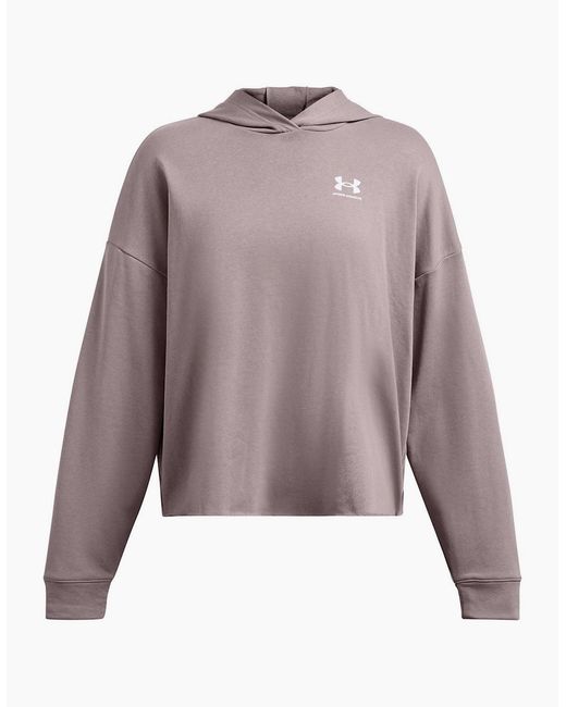 Under Armour Purple Rival Terry Crew Sweatshirt
