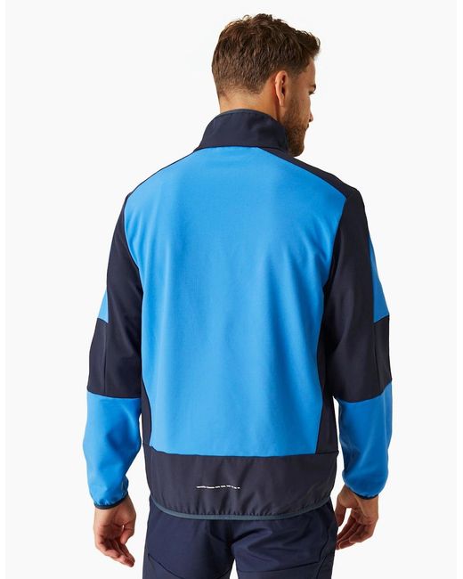 Regatta Blue Professional Adult 2 Layer Soft Shell Jacket for men