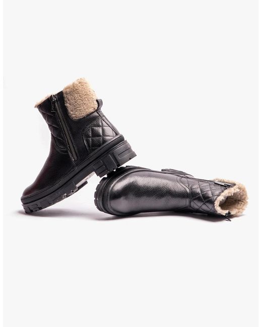 Lotus Black Lavigne Ankle Boots