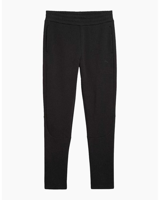 PUMA Black Evostripe Core Fleece Tapered Joggers for men