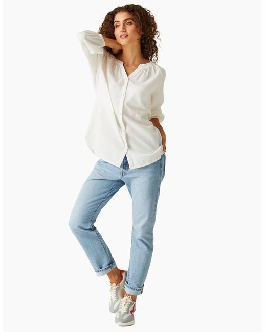Regatta White Ladies Natuna Lightweight Shirt