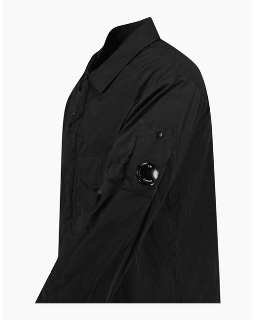 C P Company Black Lens Chrome-R Zip-Up Jacket for men