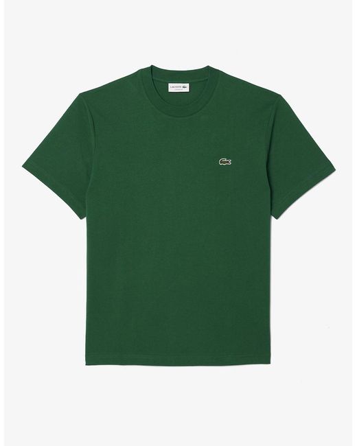 Lacoste Green Classic Fit Cotton Jersey T-Shirt for men