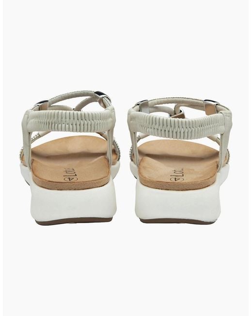Lotus Metallic Bruna Sandals
