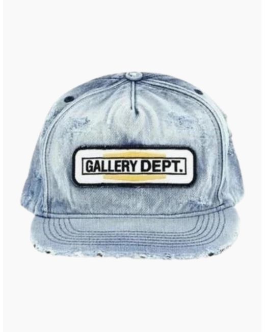 GALLERY DEPT. Blue Mechanic Patch Cap Denim for men