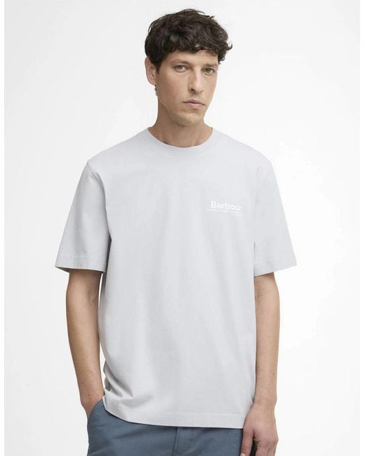 Barbour Gray Wildfell Graphic T-Shirt for men